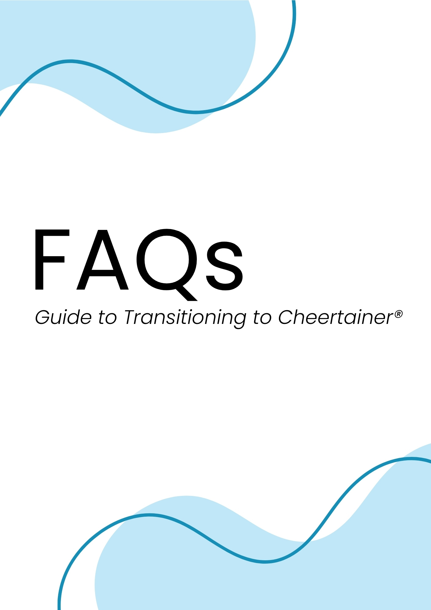 FAQs Cover Guide to Transitioning to Cheertainer®